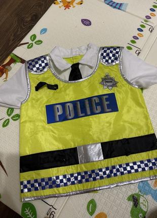 Рубашка костюм полицейского карнавальный
