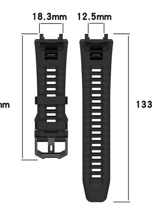 Змінний силіконовий ремінець для amazfit t-rex 24 фото