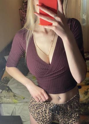 Лонгслив топ в рубчик p.s berska