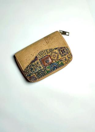 Corkcho гаманець корковий з корку коричневий кошельок з дерева маленький еко модний стильний2 фото
