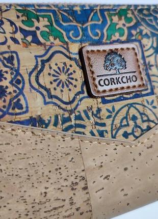 Corkcho гаманець корковий з корку коричневий кошельок з дерева маленький еко модний стильний6 фото