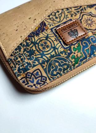 Corkcho гаманець корковий з корку коричневий кошельок з дерева маленький еко модний стильний