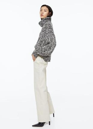 Меланжевий свитер с высоким воротом h&m - s4 фото