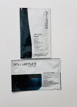 Набір для дуже пошкодженого волосся shu uemura ultimate reset