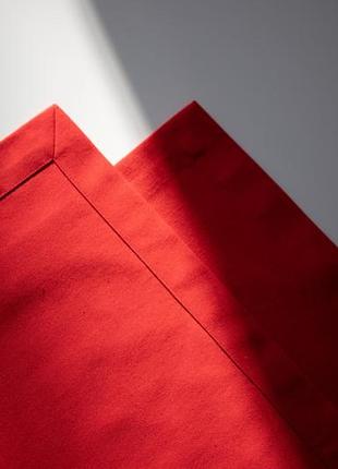 Красная прямоугольная салфетка под тарелку 40*50см1 фото