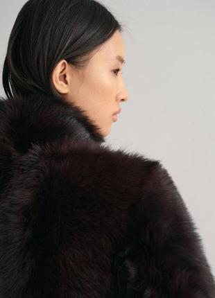 Женское пальто шуба из меха ягненка премиум качества gant оригинал5 фото