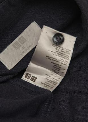 Uniqlo рр m рубашка льнаная рубашка из льна linen cotton3 фото