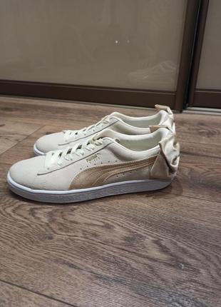 Кеди puma, натуральний замш