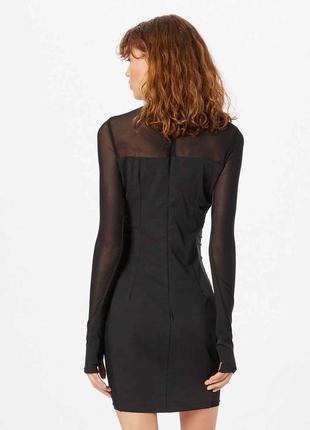 Платье черное праздничное платье с сеткой misspap4 фото