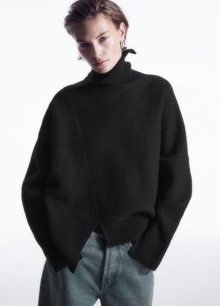 Асимметричный свитер из мериносовой шерсти cos 12041300011 фото