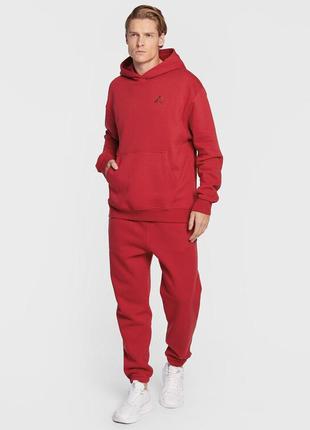 Спортивный костюм nike jordan красный флис l xl брюки худи оригинал