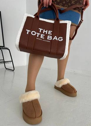 👜 marc jacobs tote fur brown 4
