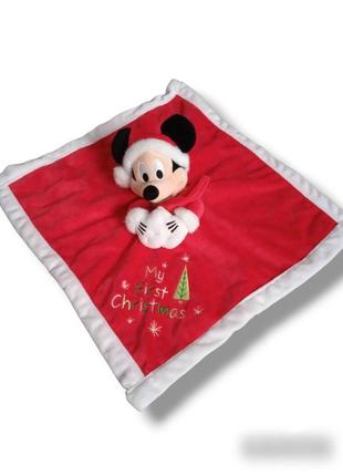 Велюровый комфортер детская игрушка одеяло микки3 фото