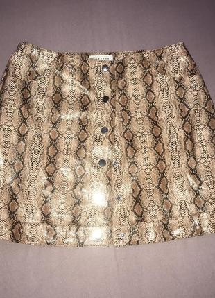Topshop &lt;unk&gt; женская юбка из искусственной змеиной кожи новинка2 фото