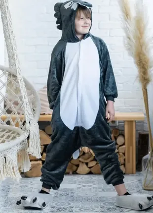 Детская пижама кигуруми волк2 фото