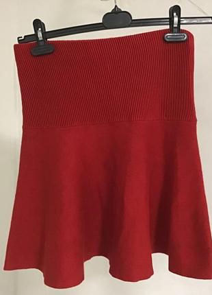 Юбка zara basic collection knit skirt size m5 фото