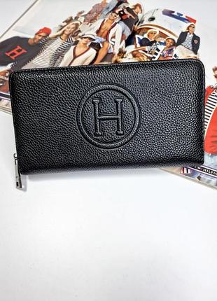 Гаманець портмоне клатч чоловічий шкіряний в стилі hermes / кошелек портмоне клатч мужской кожаный