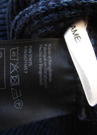 Вязаный  свитер кофта джемпер из мягкого хлопкового трикотажа h&m3 фото