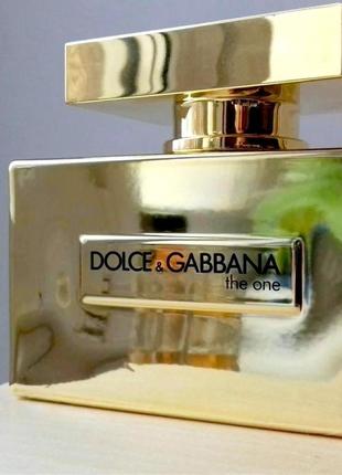 Dolce & gabbana один gold обмежений edition✨original edp 5 мл затест парфум.вода7 фото