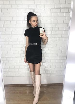 Сукня вечірня, чорна, коротка