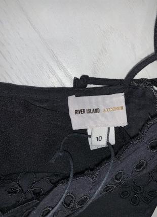 Коротке плаття сукня чорне нове river island 10 36 s-m4 фото