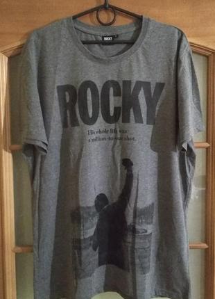 Мужская футболка rocky рокки licensed merch (l-xl) оригинал лицензионный