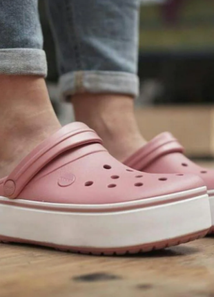 Крокси сабо crocs на платформі1 фото