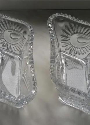 Хрустальная салатница конфетница фруктовница