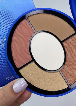 Палетка для лица kiko milano blue me complete look face palette. контуринг коко милано. пудра. рум1 фото