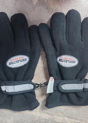 Теплі флісові перчатки kids на 8-12 років