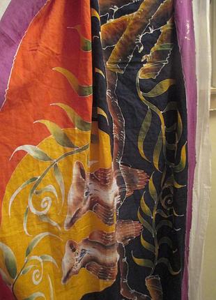 Шарф хустку кроці батик