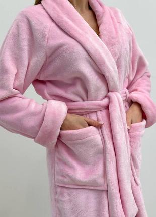 Теплий жіночий махровий халат якісний6 фото