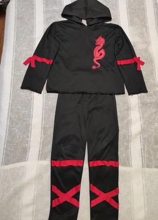 Карнавальный костюм ниндзя самурай на 5-7 лет