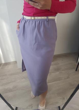 Бузкова шерстяна спідничка, розмір s