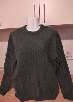 Мужской шерстяной свитер джемпер полувер timberland2 фото