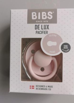 Соска пустышка bibs de lux silicone blossom 0-36 мес силиконовая