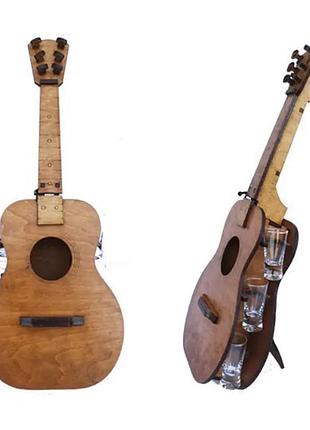 Міні-бар slipo гітара зі стопками 50,5x20,5x10см (b-016)