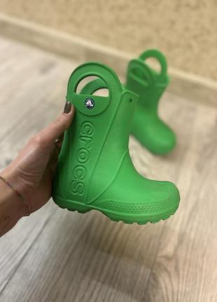 Детские резиновые сапоги crocs