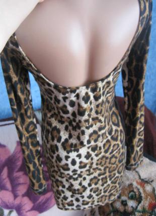 Міні сукня леопардове3 фото