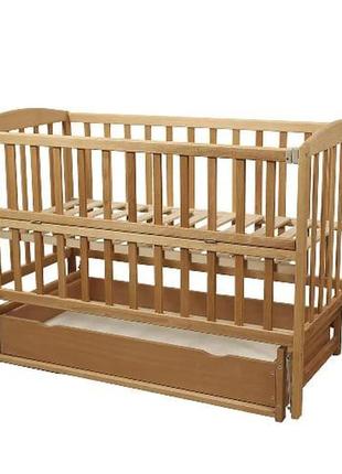 Ліжко з відкидною боковиною гойдалка valeri бук-лляна олія 600x1200 (1в220-2 р)