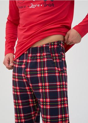 Пижама мужская с штанами новогодняя 144985 фото