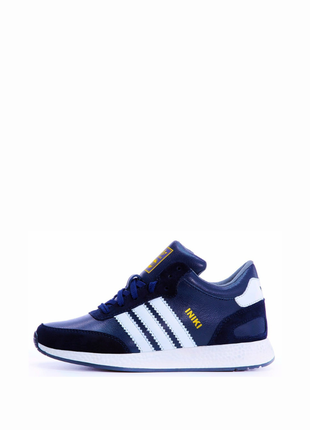 Чоловічі зимові кросівки adidas iniki winter navi blue.