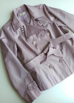 Гарний стильний весенни🌿 - осінній 🍂 укорочений тренч / куртка з тканини водозахисної