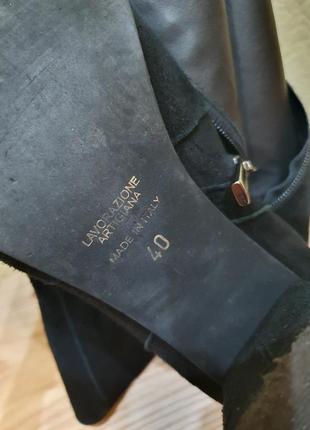 Стильные замшевые полу сапожки ботинки итальялия5 фото