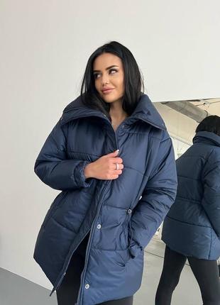 Хитовая зимняя женская куртка оверсайз стильная3 фото