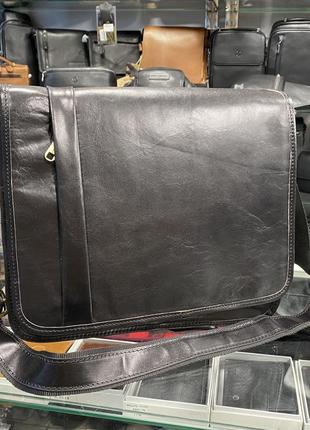 Чоловіча сумка чорна чоловіча сумка планшет чоловіча сумка через плече чоловіча сумка італійська шкіряна6 фото