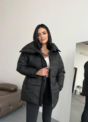 Хітова жіноча зимова куртка оверсайз стильна