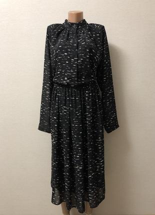 Шифоновое платье миди