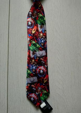 Краватка галстук з мультгероями marvel4 фото