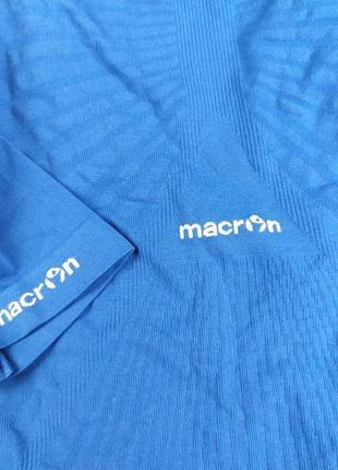 Компресійна синя футболка термо чоловіча macron compression undershirt base layer top s/s5 фото